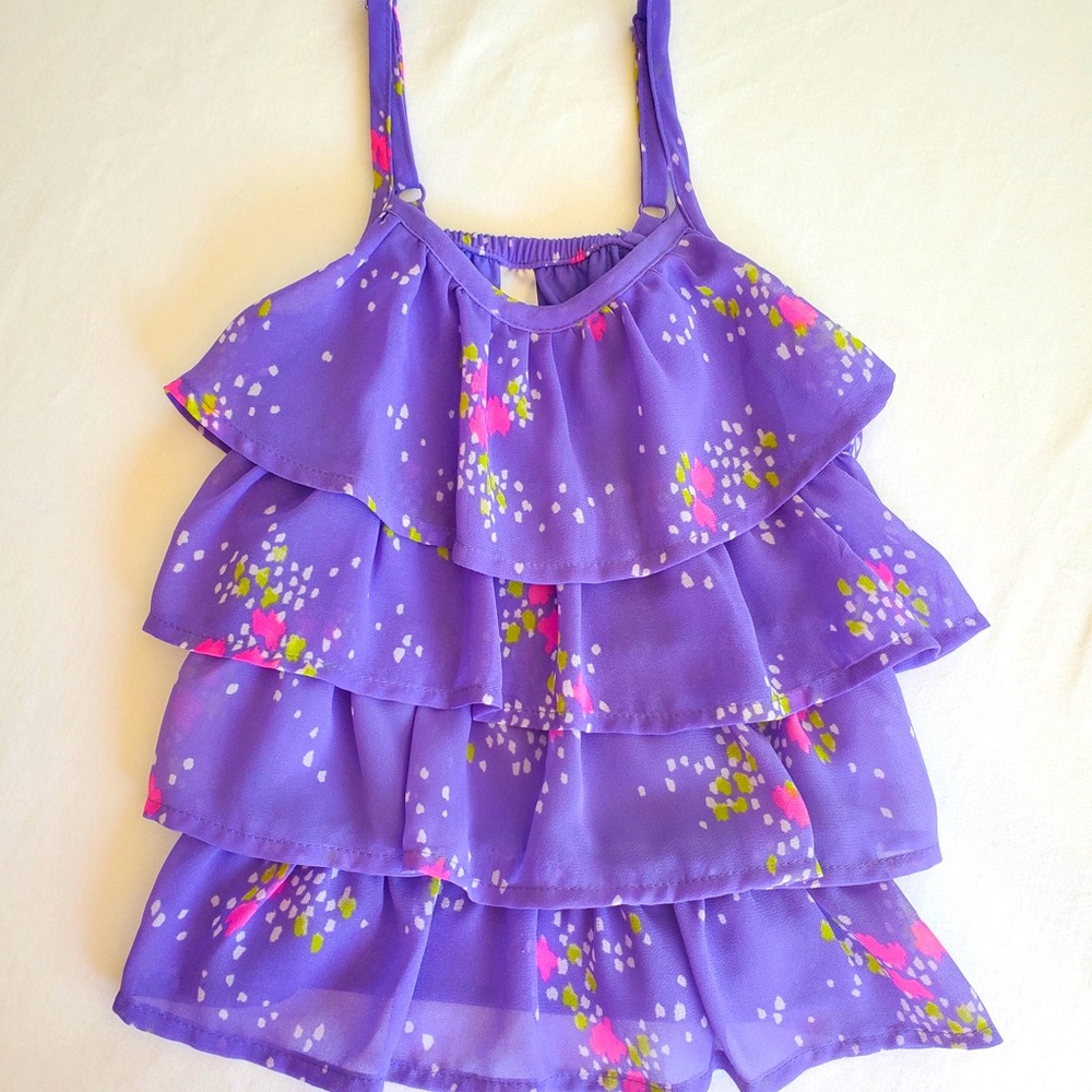 Girls Layered Spaghetti Strap Blouse